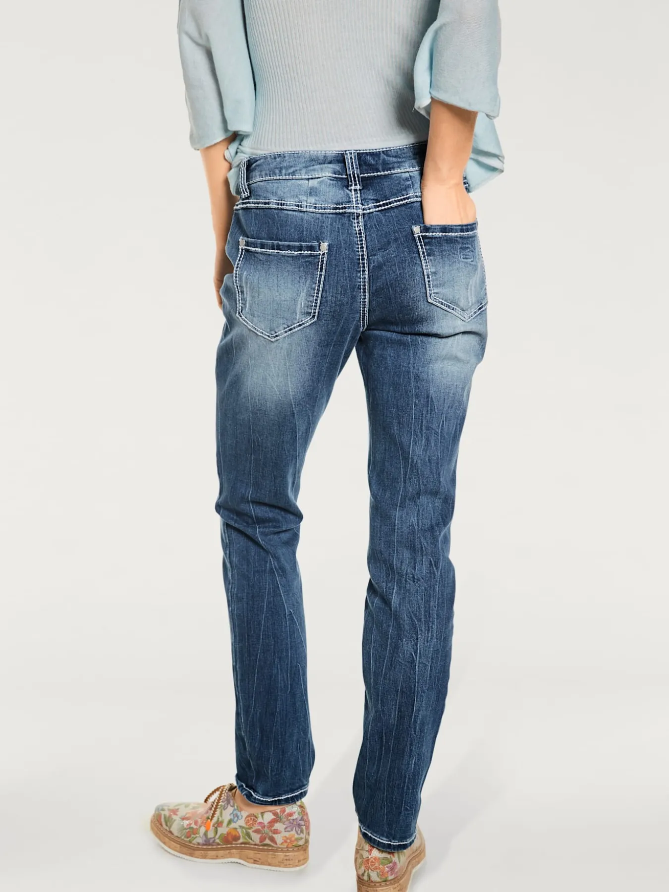 Jean boyfriend coupe droite