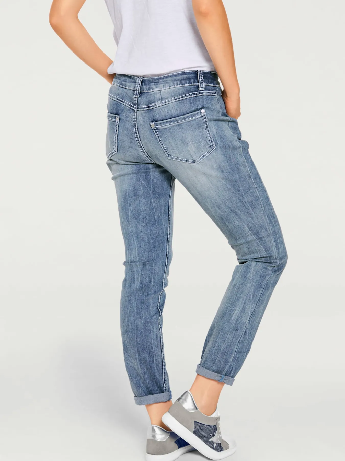 Jean boyfriend coupe droite