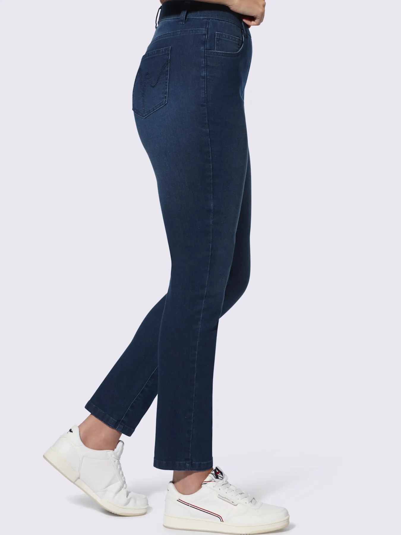 Jean ceinture élastique pour plus de confort