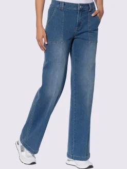 Jean droit coupe tendance et large