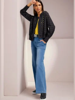Jean droit coupe tendance et large
