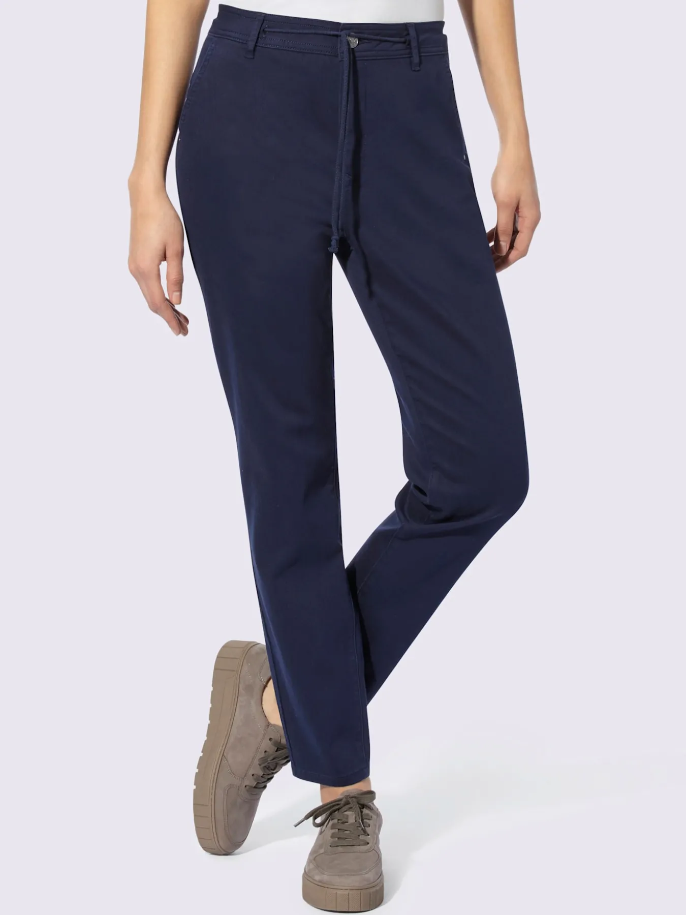 Jean extensible coulisse et lien à nouer