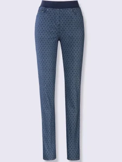 Jean femme confortable avec ceinture élastique