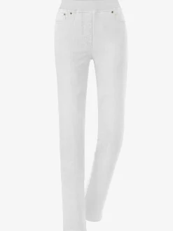 Jean femme confortable avec ceinture élastique
