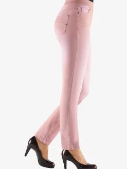 Jean femme confortable avec ceinture élastique