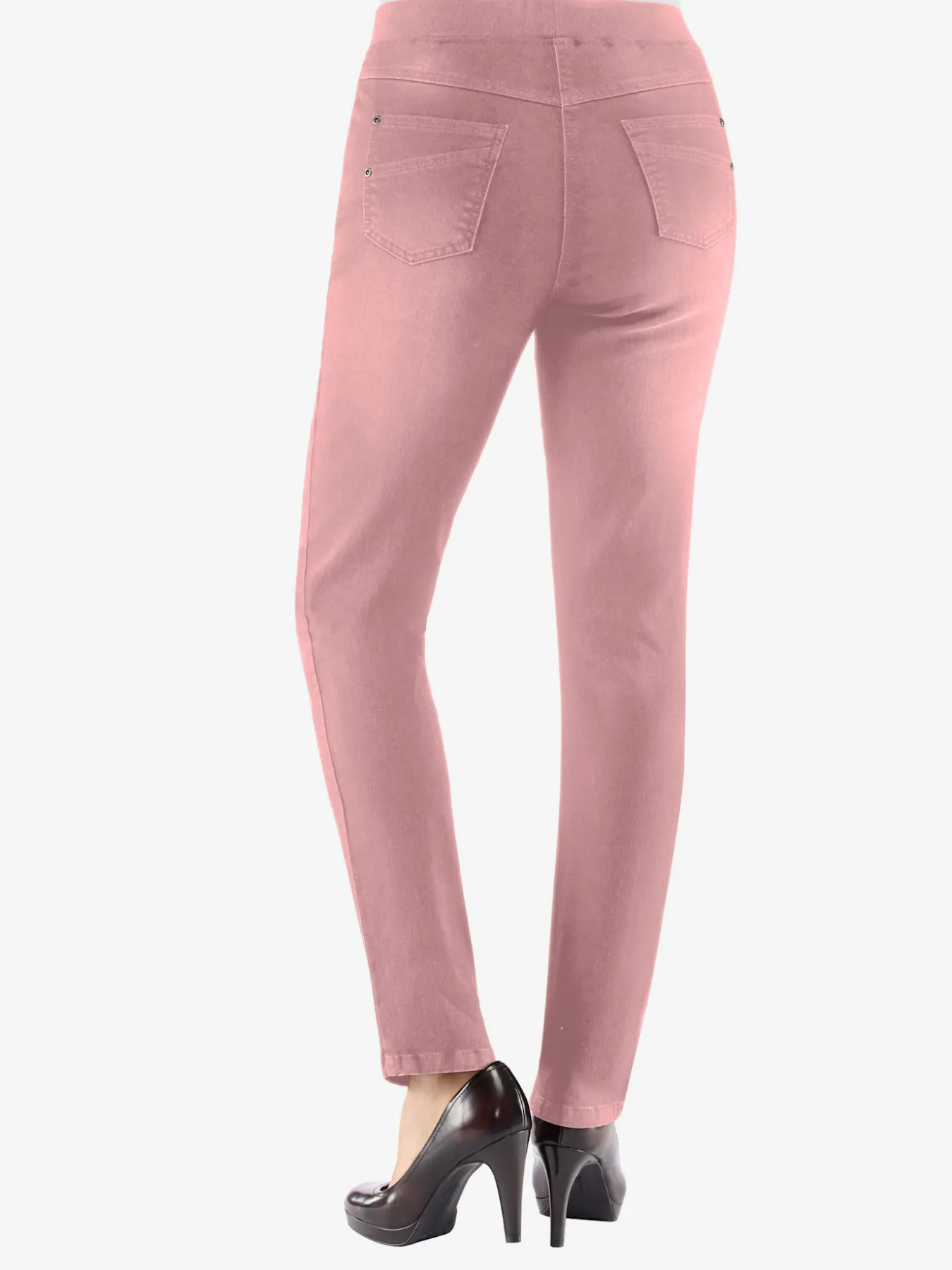 Jean femme confortable avec ceinture élastique