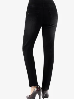 Jean femme confortable avec ceinture élastique