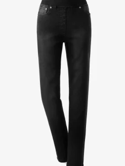 Jean femme confortable avec ceinture élastique