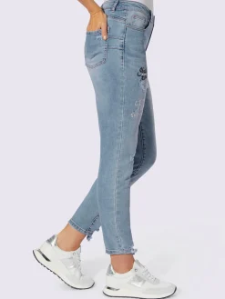 Jean inscription avec petites pierres brillantes fantaisie