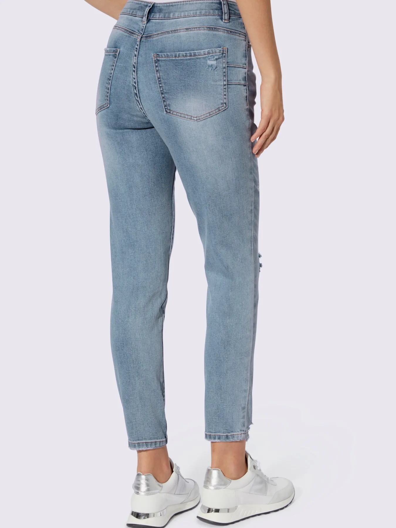 Jean inscription avec petites pierres brillantes fantaisie
