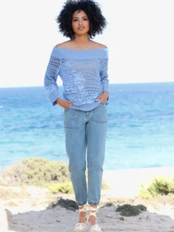 Jean ourlet élastique