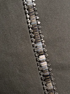 Jean petites pierres brillantes fantaisie
