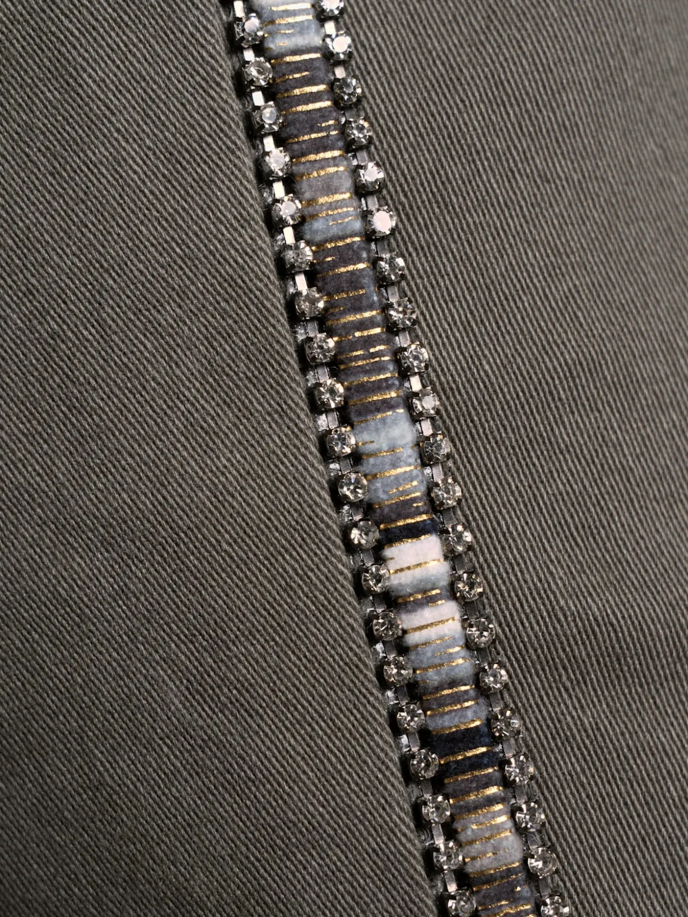Jean petites pierres brillantes fantaisie