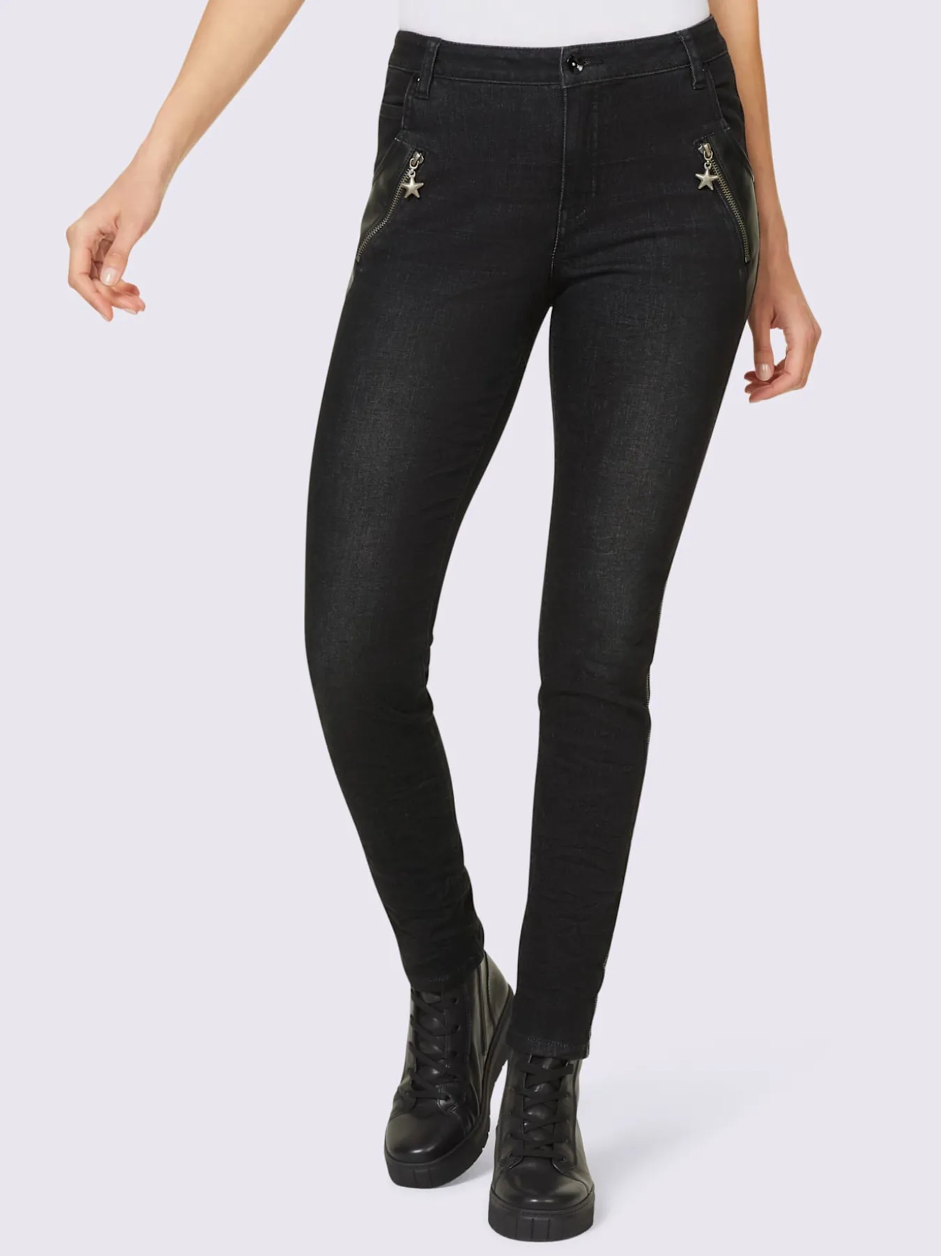 Jean push-up détails en qualité lisse