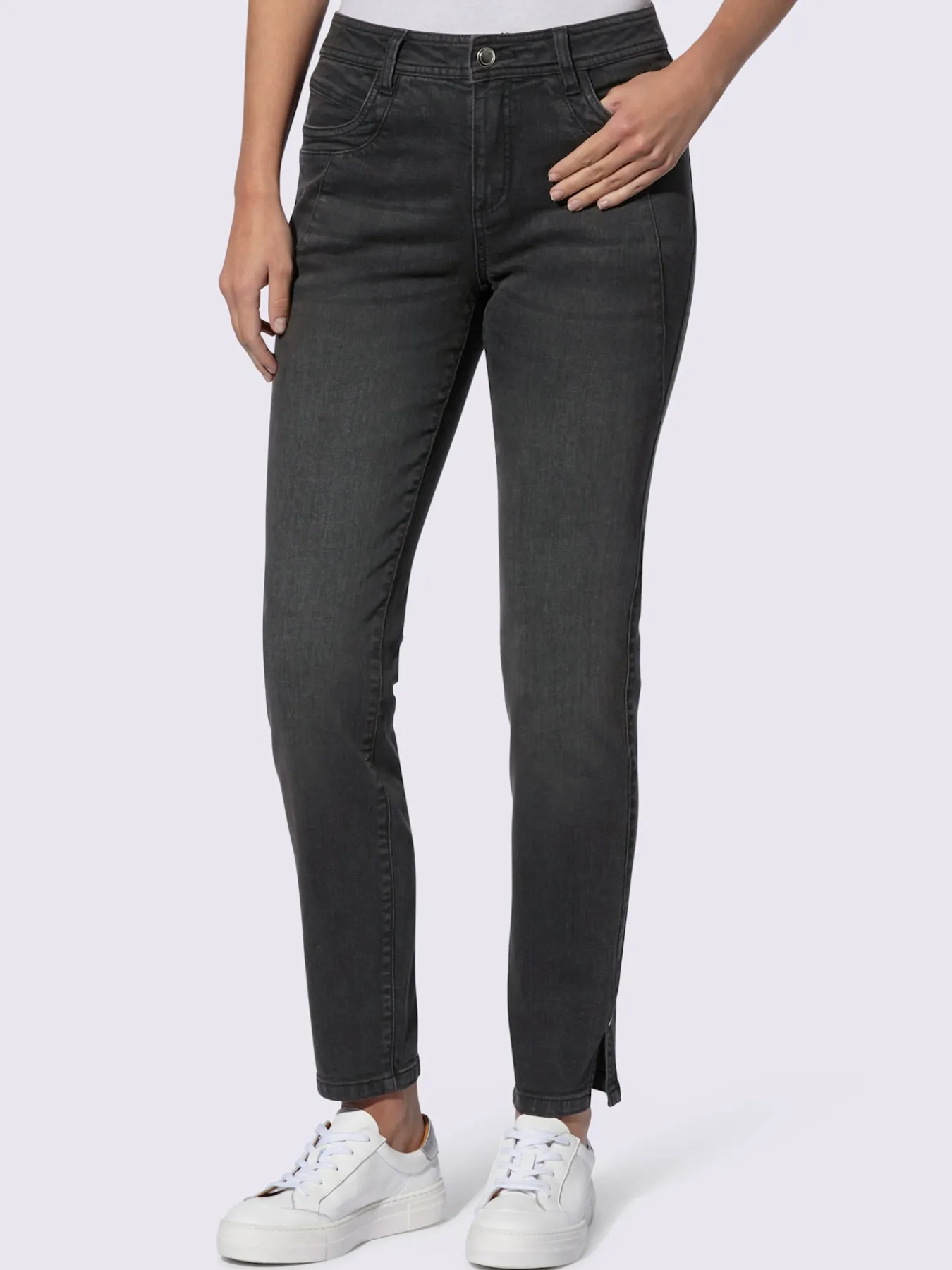 Jean skinny coutures de séparation affinantes