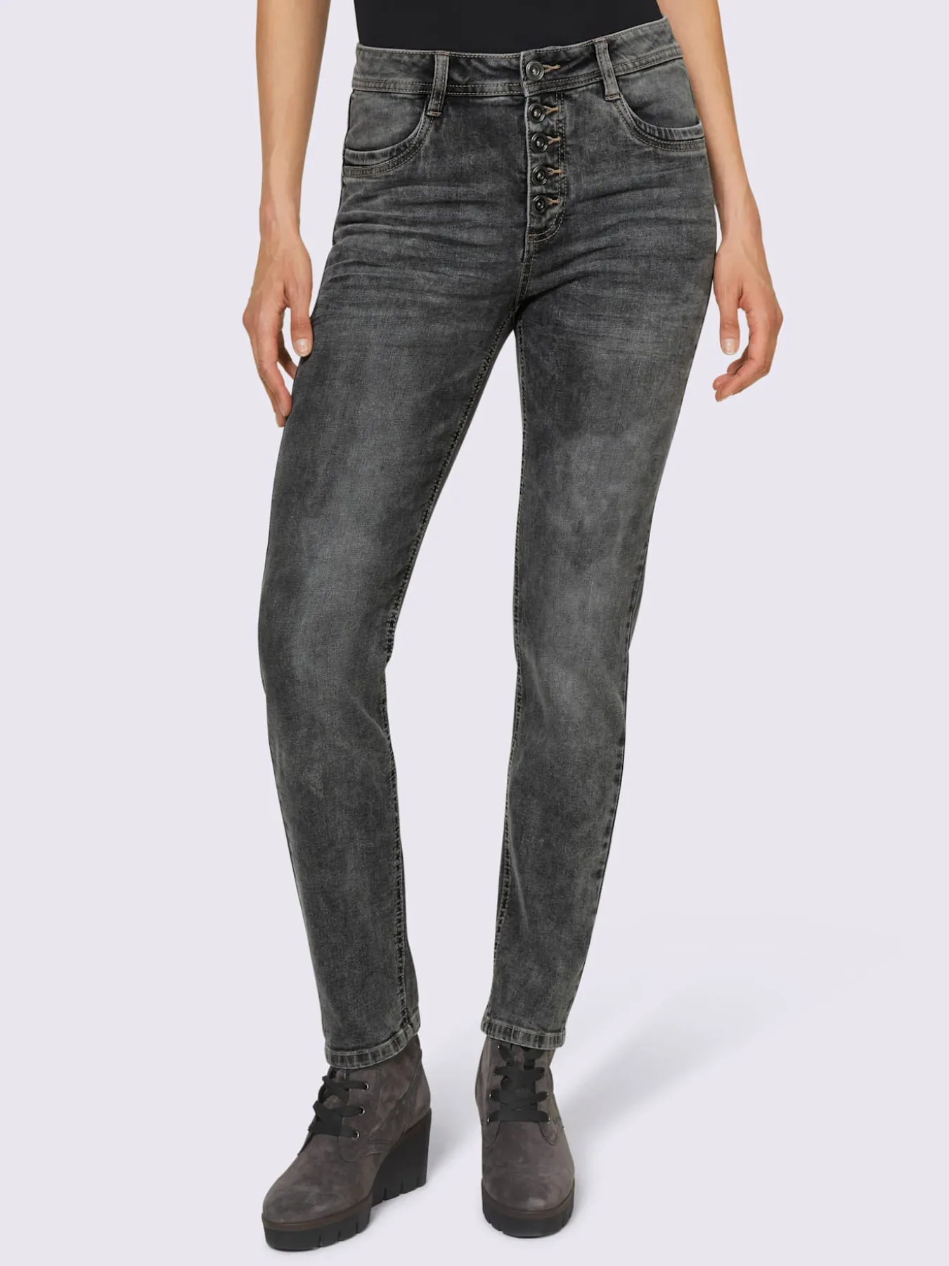 Jean skinny effet froissé tendance