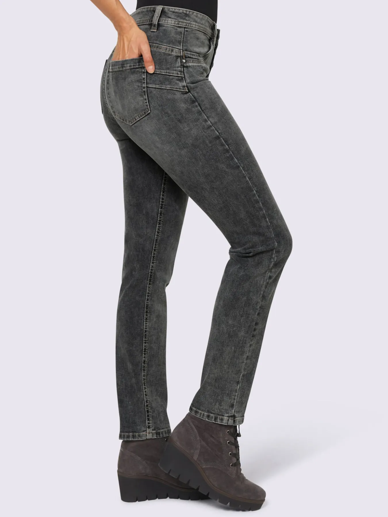 Jean skinny effet froissé tendance