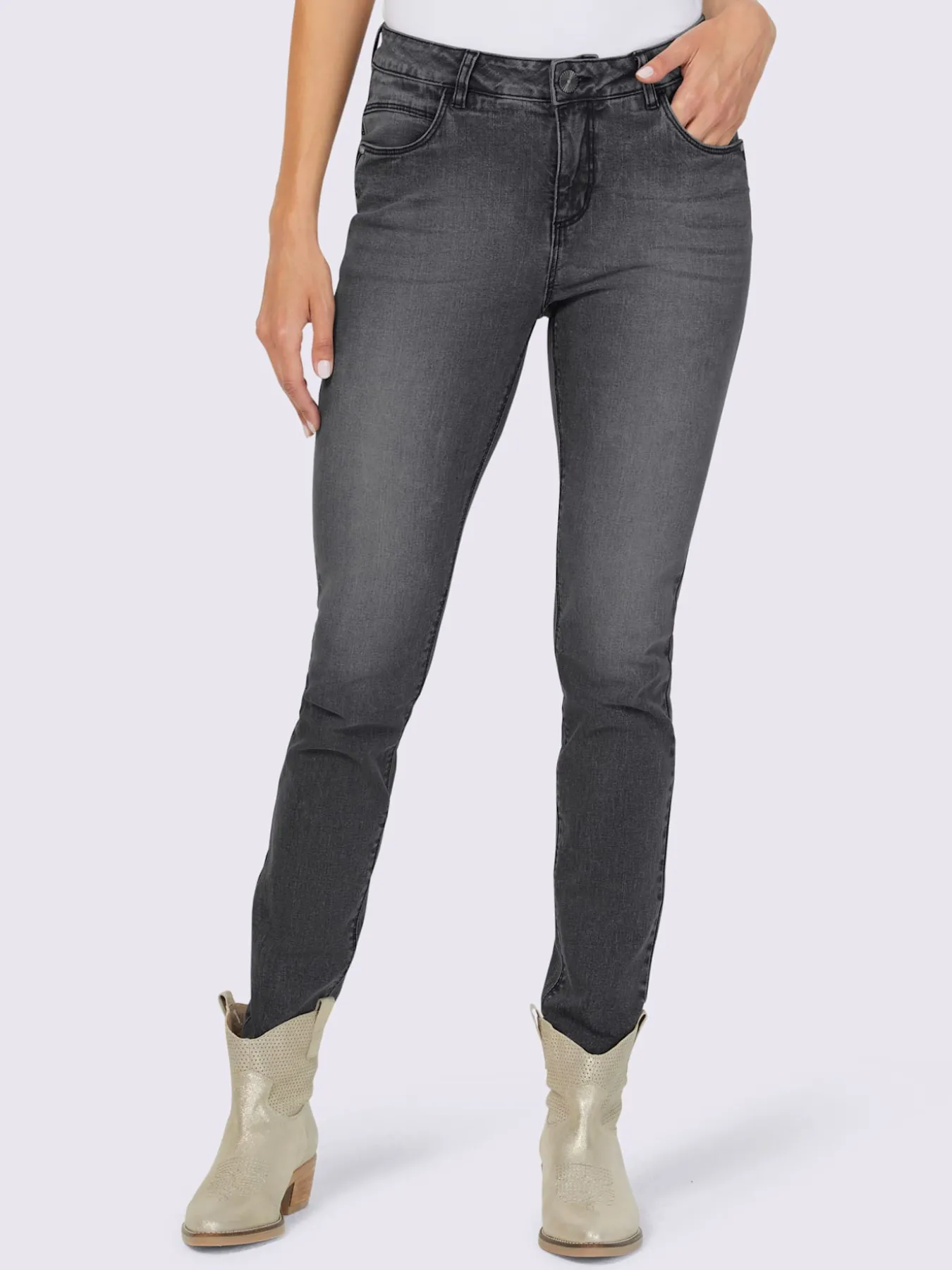 Jean skinny poches tendance