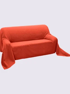 Jeté de canapé protection fauteuil tissée