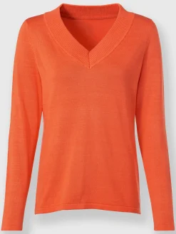 Joli pull basique à encolure en v