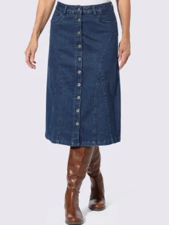 Jupe en jean qualité coton doux sur la peau