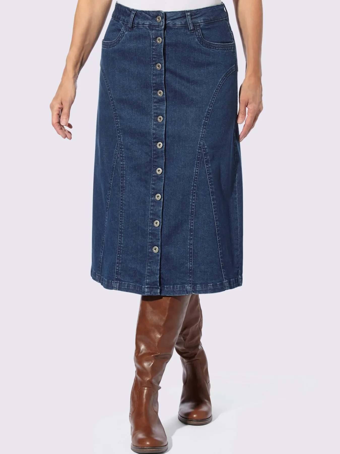 Jupe en jean qualité coton doux sur la peau