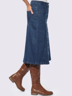 Jupe en jean qualité coton doux sur la peau