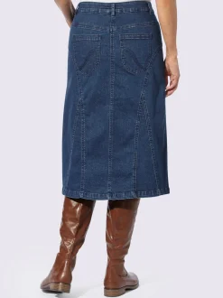 Jupe en jean qualité coton doux sur la peau