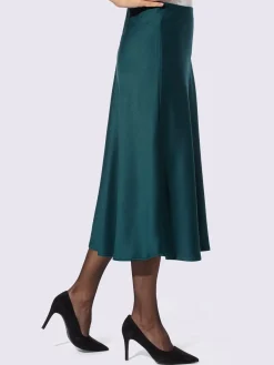Jupe en satin satin mat élégant