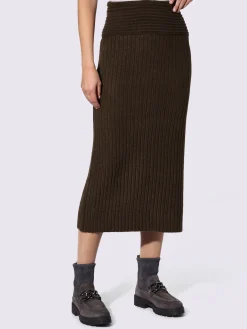 Jupe en tricot ceinture élastique confortable