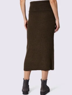 Jupe en tricot ceinture élastique confortable