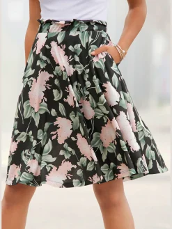 Jupe estivale jupe taille haute tendance