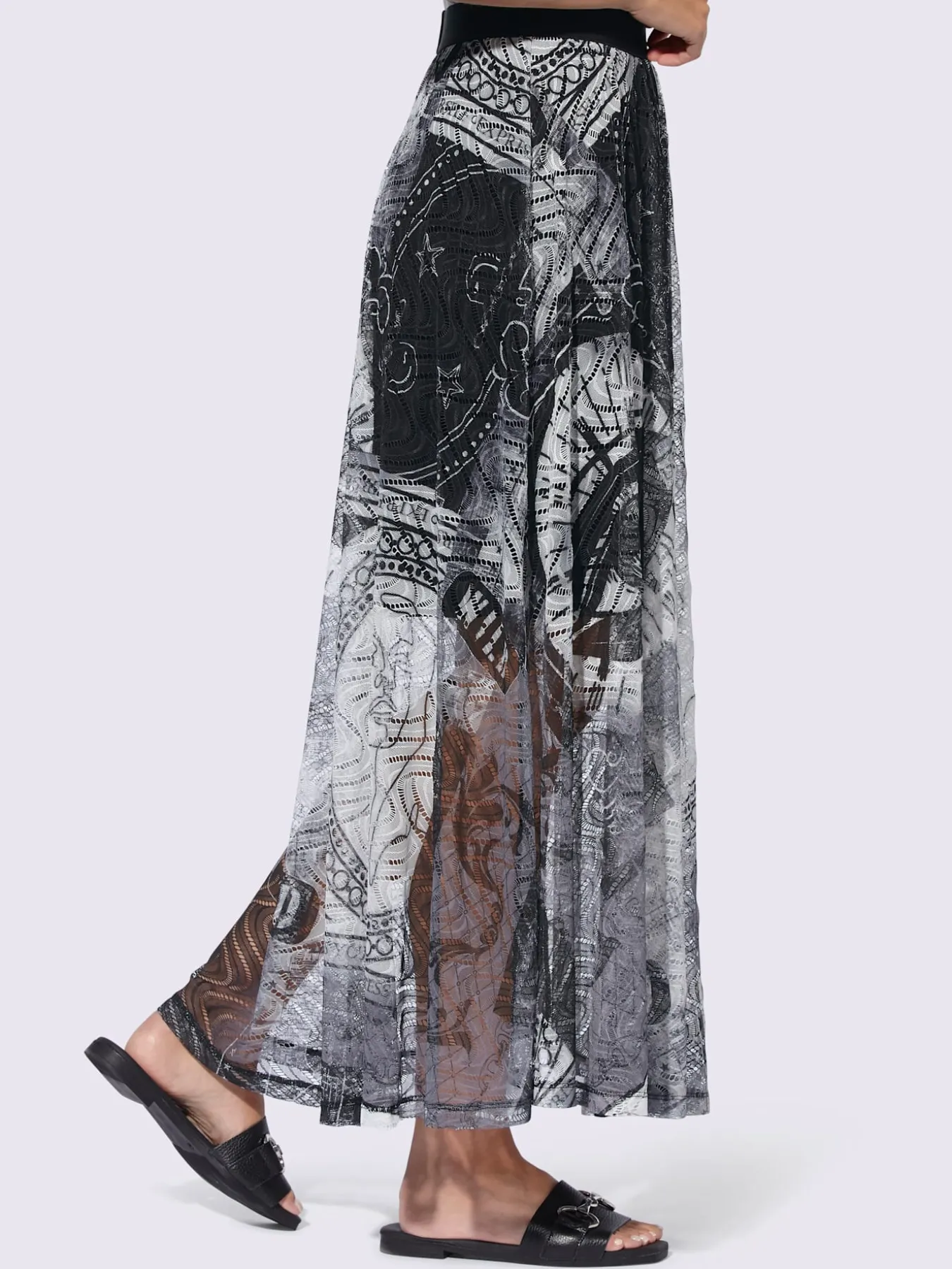 Jupe maille imprimé mode