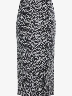 Jupe midi ceinture avec élastique intégré