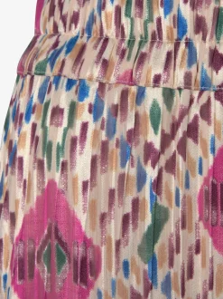 Jupe plissee jupe en mousseline à ceinture élastique