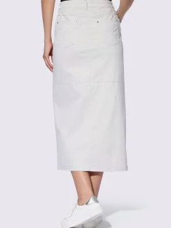 Jupe tissée qualité coton