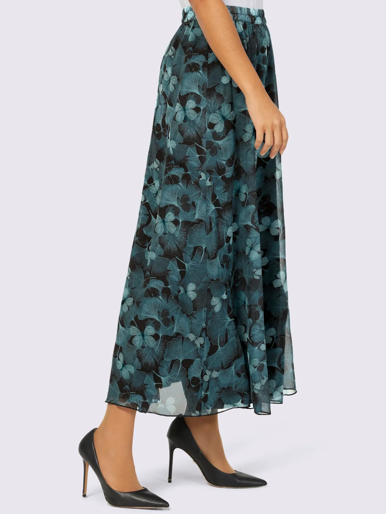 Jupe évasée qualité tissée