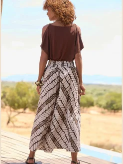 Jupe-culotte jambes extra-larges, style jupe