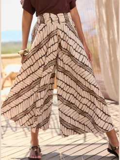 Jupe-culotte jambes extra-larges, style jupe
