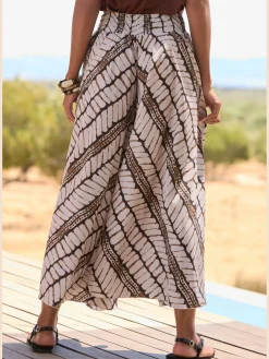 Jupe-culotte jambes extra-larges, style jupe