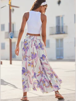 Jupe-culotte jambes extra-larges, style jupe
