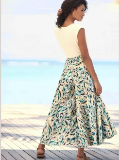 Jupe-culotte jambes extra-larges, style jupe