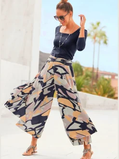 Jupe-culotte jambes extra-larges, style jupe