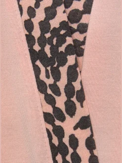 Kimono avec bordure contrastée à motifs sur le bord avant et à la finition des manches