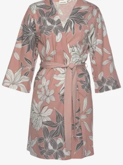 Kimono court à imprimé floral