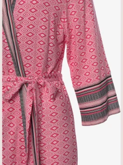 Kimono court avec motif ethnique