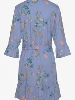 Kimono fantaisie avec volants aux ourlets
