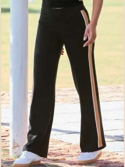 Large pantalon en tricot avec empiècements