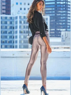 Legging à imprimé brillant