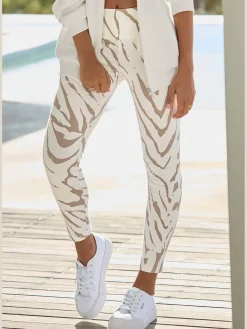 Legging avec motif zèbre